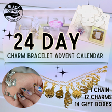 Load image into Gallery viewer, 24 DAY Advent Calendar Charm BRACELETS
