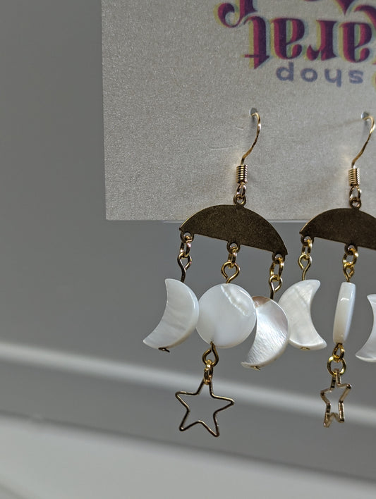 Statement Earrings: Phases of The Moon Mobile (Street Scene, January Edit)
